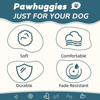 Dog Harness and Leash Set for Medium Dogs Soft Natural Bamboo Fabric, No Pull Dog Harness, Step-in Adjustable Dog Leash, Dog Harness and Leash Set for Medium Dogs-Teal Blue