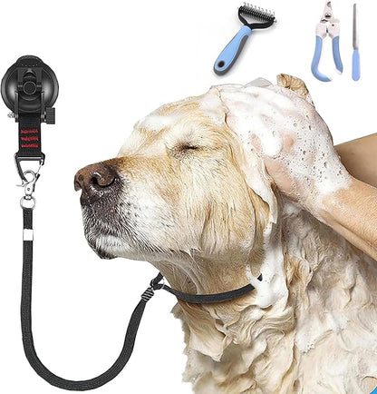 Dog Grooming Kit Puppy Dog Nail Trimmers Small Breed Cat Clippers Undercoat Rake for Dogs Grooming Tools Suction Cup Hooks Pet Grooming Loop Noose (Box)