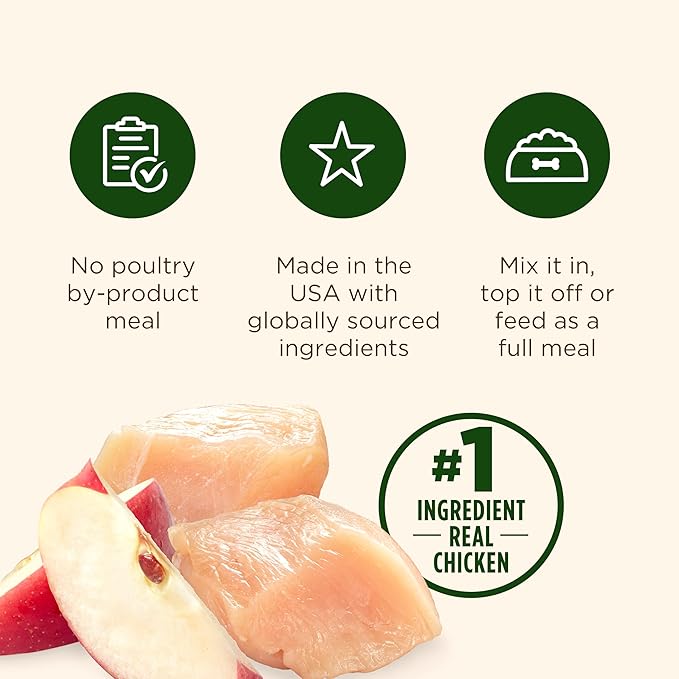 Nutrish Grain Free Real Chicken & Apple Recipe Premium Paté Wet Dog Food, 13 oz. Can, 12 Count, Packaging May Vary (Rachael Ray)