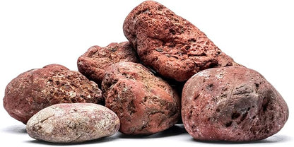 SubstrateSource Natural Stone for Aquarium, Terrarium, Paludarium, Reptile Enclosures - Set of Decorative Rocks for Landcapes, Aquascaping, Fish Tank Decor (Blood Stone, 10 Pounds)
