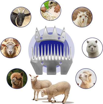 13 Tooth Sheep Shear Clipper Replacement Blades, Compatible with Oster/Lister/Heiniger/GDJOB/BEETRO/Dragro/TAKEKIT Sheep Clippers, for Grooming Goats, Lambs, Llamas, Alpacas. 4Pcs.