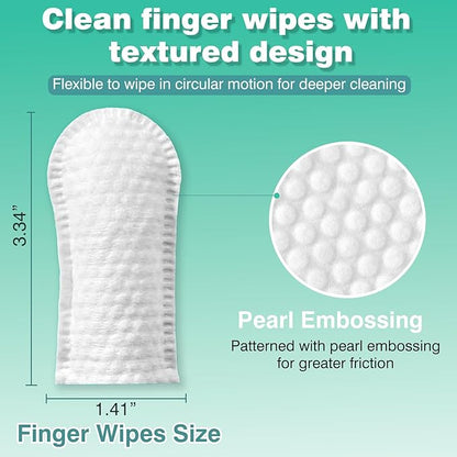 Dog Teeth Cleaning Wipes, Pre-Soaked Pet Tooth Finger Wipes, Soothing Cleaning Pet Teeth, Reducing Tartar and Plaque, Freshening Breath, Maintaining Your Dog's Oral Health