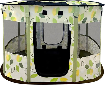 Portable Pet Playpen, Foldable Collapsible Cats Exercise Enclosure Pen Tents Cat Delivery Isolation Room Dog Crates Kennel House Great for Indoor Outdoor Travel Use Pets Kitten Puppy Rabbit