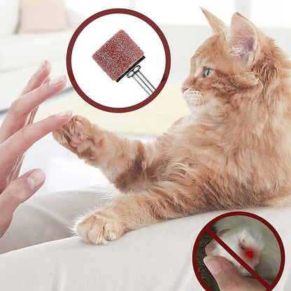 26 Pack Nail Grinder for Dogs Replacement Kit Sanding Drum Set Grit Sand Bands Shank Rotary Tool Kit Pet Nail Smoother Dog Claw Care (80#/120#)