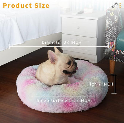 nononfish Puppy Beds for Small Dogs Washable for Crate 23 Inches Self Warming Anti Anxiety