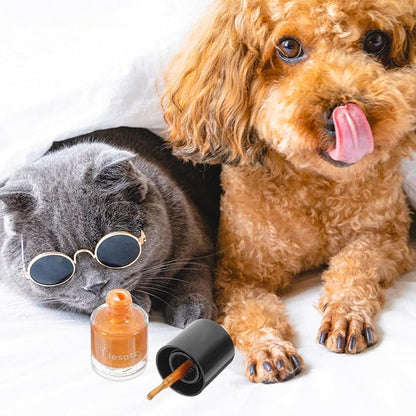 POPETPOP Dog Nail Polish Dog Toe Nail Polish : 6Pcs Gel Fingernail Polish Kit Pet Nail Polish Water Based Nail Polish for Dogs, Easy to Remove