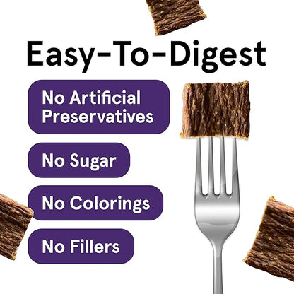 Real Meat Dog Treats - Two 12oz Bag of Bite-Sized Air-Dried Lamb & Liver Jerky for Dogs - Grain-Free Jerky Dog Treats Made up of 95% Human-Grade, Free-Range, Grass Fed Lamb - All-Natural Dog Treats