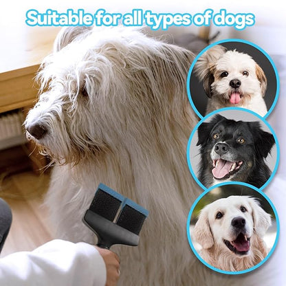 Dog Slicker Brush for Medium to Long Haired Breeds - Flexible Head - Suitable for Dogs and Cats