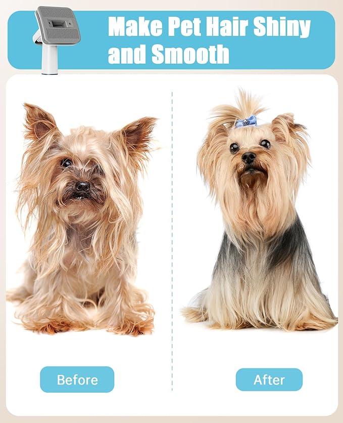 oneisall Dog Brush Vacuum Attachment - 4 Grooming Tools for Deshedding, 1-1/4-Inch to 2-Inch Hose Compatibility