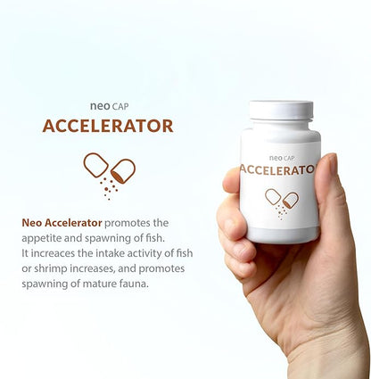 Neo Cap - Water Conditioner for Aquarium Tank - Promotes Feeding Response, Supports Healthy Growth, Safe for Fish and Shrimp - Accelerator, 20 Capsules