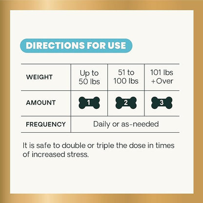 VetriScience Calm & Confident Chews, Composure Clinically Tested Calming and Anxiety Supplement for Dogs, Reduce Stress and Fear, Ideal for Thunderstorms, Fireworks and Travel, Chicken, 60 Count