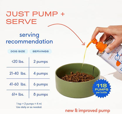 Native Pet Omega 3 Fish Oil for Dogs & Cats - Promotes Healthy Skin, Shiny Coat, & Strong Joints - Made with Wild Alaskan Salmon Oil for Dogs  Tasty, Fast-Absorbing Omega 3 6 9 Liquid Supplement- 8oz