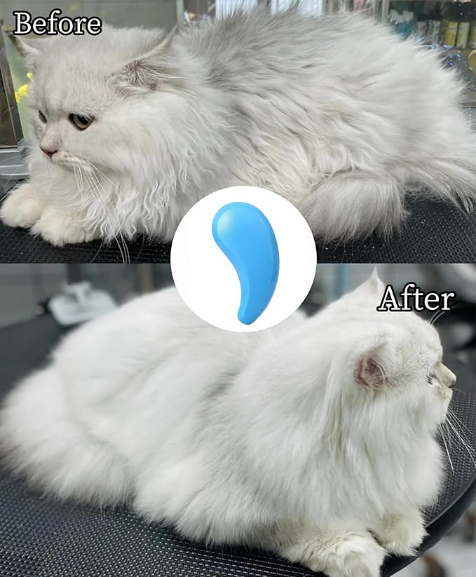 Cat Brush for Shedding - Perfect Cat Grooming Brush for Long-Haired Cats | Deshedding & Hair Remover Brush for Indoor Cats | Pet Brush for Cats