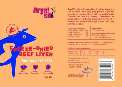 Freeze-Dried Single Ingredient Dog Treats (Beef Liver)