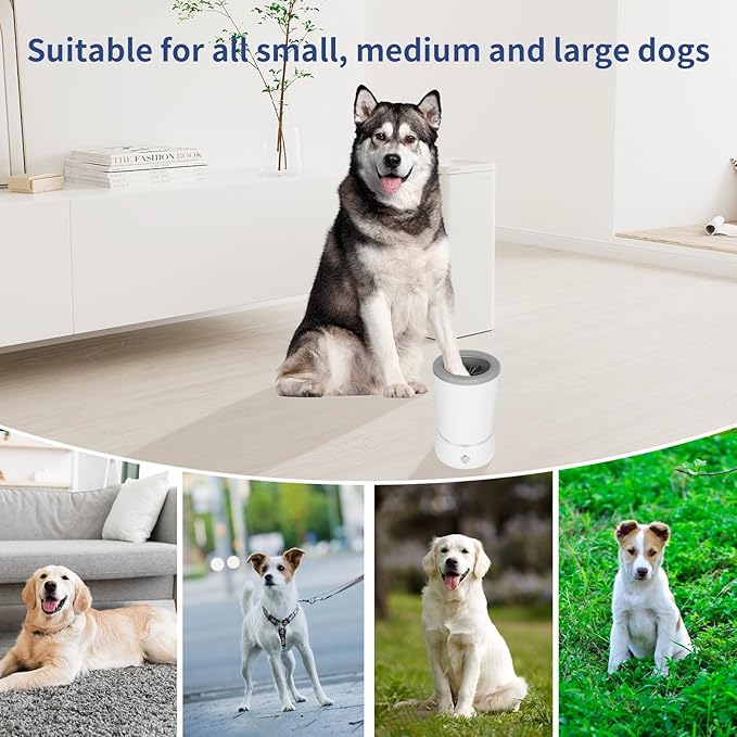 Dog Paw Cleanerï¼_utomatic paw cleaner For dogs, Type-c Charging, Designed For Small To Medium Sized Dogs ï¼_asy To Carryï¼_eeps Homes Clean (blue)