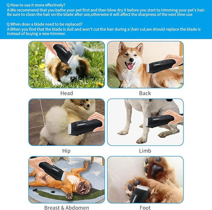 3 Pack 10# Detachable Pet Dog Grooming Ceramic Blades,Compatible with Andis,Oster A5,Wahl KM-10 Series,Size #10 Blade 1/16-Inch 1.5MM Cut Length