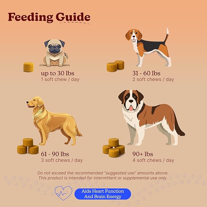 Longevity Dog Multivitamin 11-in-1 Daily Chews Chicken Flavored with Flaxseed, 60 Count, Supports Hip and Joint Health, Immune System, Skin and Coat, Heart Health, Energy and Vitality