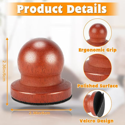 Dog Nail File, Portable Dog Nail Scratch Board, Solid Wood Pet Nail File with 4 PCS Sandpaper, Stress Free Dog Scratch Pad for Polishing Cat and Dog Nails