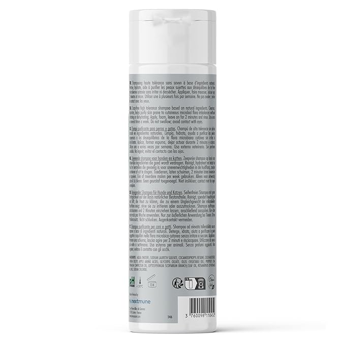 Dermoscent PYOclean Shampoo for Dogs & Cats - Anti-Itch Sensitive Formula to Control Skin Infections & Allergy Symptoms - 200 ml