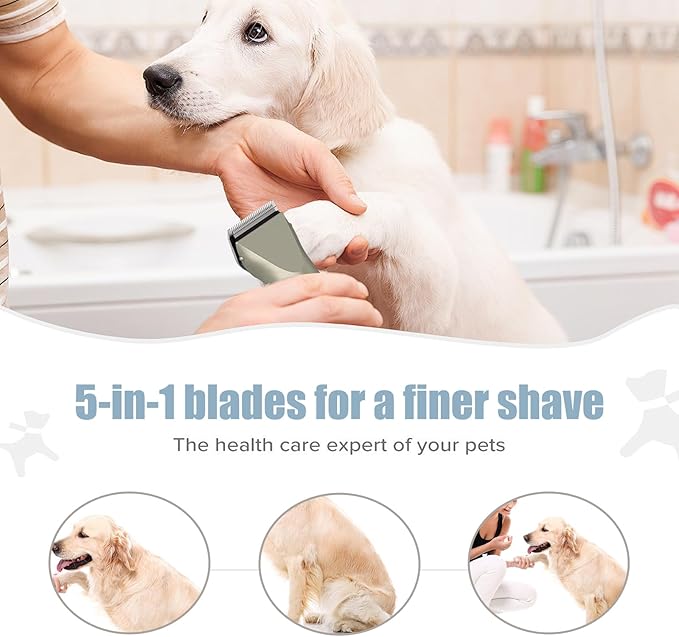 5 in 1 Fine Replacement Blades Compatible with Wahl Bravura Clipper Chromadoï¼_reativaï¼_igura Dog Clippers for Dogs Grooming ï¼_or Larger Animalsï¼