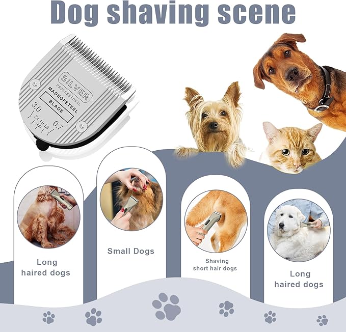 5 in 1 Replacement Blades Compatible with Wahl Bravura Clipper Chromadoï¼_reativaï¼_igura Dog Clippers for Dogs Grooming (5in1/1Pack)