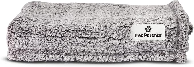 Pet Parents Premium Pet Blanket, Water Resistant Dog Blanket & Cat Blanket, Perfect for Crates, Calming, Large, Medium, Small Dogs, & Puppy Blanket Color: Slate Size: 32x40