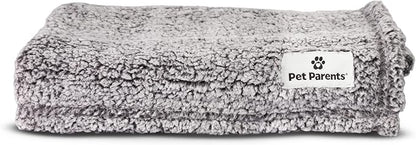 Pet Parents Premium Pet Blanket, Water Resistant Dog Blanket & Cat Blanket, Perfect for Crates, Calming, Large, Medium, Small Dogs, & Puppy Blanket Color: Slate Size: 32x40