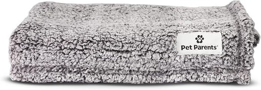 Pet Parents Premium Pet Blanket, Water Resistant Dog Blanket & Cat Blanket, Perfect for Crates, Calming, Large, Medium, Small Dogs, & Puppy Blanket Color: Slate Size: 32x40