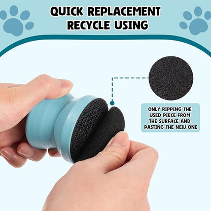 Dog Nail File with 4pcs Replaceable Sandpaper Portable Dog Nail Scratch Board Small Dog Nail File Wood Dog Nail Scratch Pad for Puppy