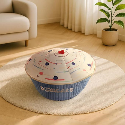 Cute Cat Beds Kitten Beds, Soft Small Dog Beds, Washable Pet Beds for Puppy and Kitty, Funny Cupcake Cat Cave, 20 Inches