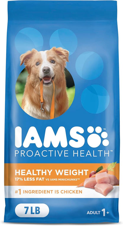 IAMS Proactive Health Healthy Weight Control Adult Dry Dog Food with Real Chicken, 7 lb. Bag