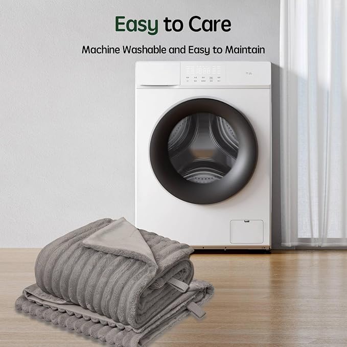 Waterproof Blanket Natural Grey Dog Blanket for Small Dogs, Washable Double Sided Pet Blanket with Milk Plush and Super Soft Velvet, Pee Proof Calming Dog Blanket for Couch Protection