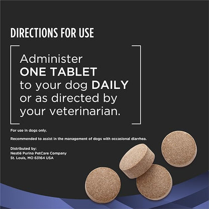 Purina Pro Plan Veterinary Supplements FortiFlora Chewable Dog Probiotic Supplement Tablets - 45 ct. Canister