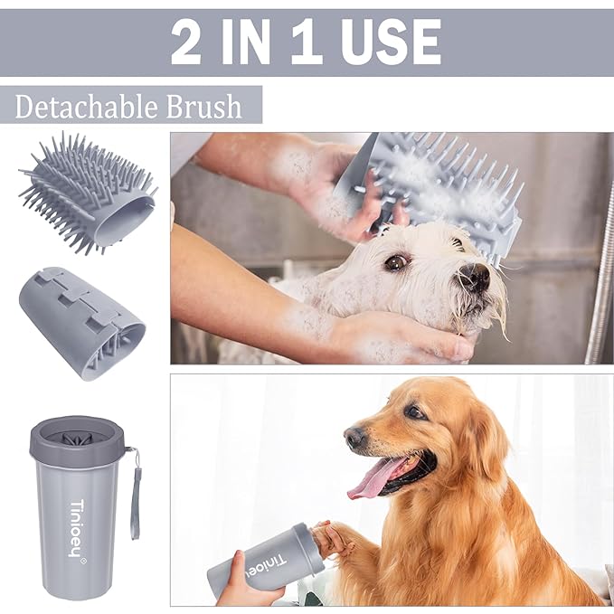Dog Paw Cleaner for Large Dogs, Dog Paw Washer, Muddy Paw Cleaner, Pet Foot Cleaner, Dog Paw Protector Kit