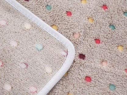 Luciphia 1 Pack 3 Blankets Super Soft Cute Dot Pattern Pet Blanket Flannel Throw for Dog Puppy Cat Small(23x16), Brown