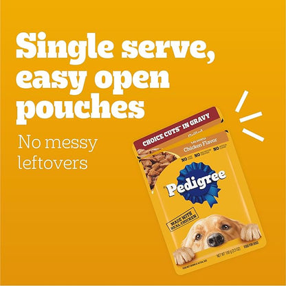 Pedigree Choice Cuts in Gravy Adult Soft Wet Dog Food 30-Count Variety Pack, 3.5 oz. Pouches