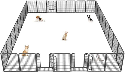 Dog Playpen 40" Height 30 Panels Portable Dog Fence Outdoor for Yard Puppy Playpen Indoor Dog Pen Outdoor for Medium/Small Dogs, Heavy Duty Pet Playpen Dog Kennel for RV, Camping, Yard