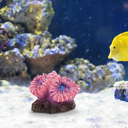 ABOOFAN Aquarium Coral Ornaments, Artificial Coral Reef Aquarium Ornament Reef Decor for Fish Tank Landscape Decoration
