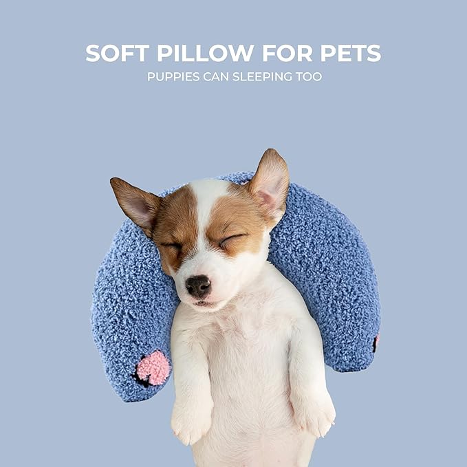 Dog Pillow - Pet Pillow - Dog Pillows for Small Dogs - Dog Neck Pillow - Dog Calming Pillow - Cat Pillow- Small Dog Pillow - Dog Pillows - Donut Cat Pillows for Indoor Cats