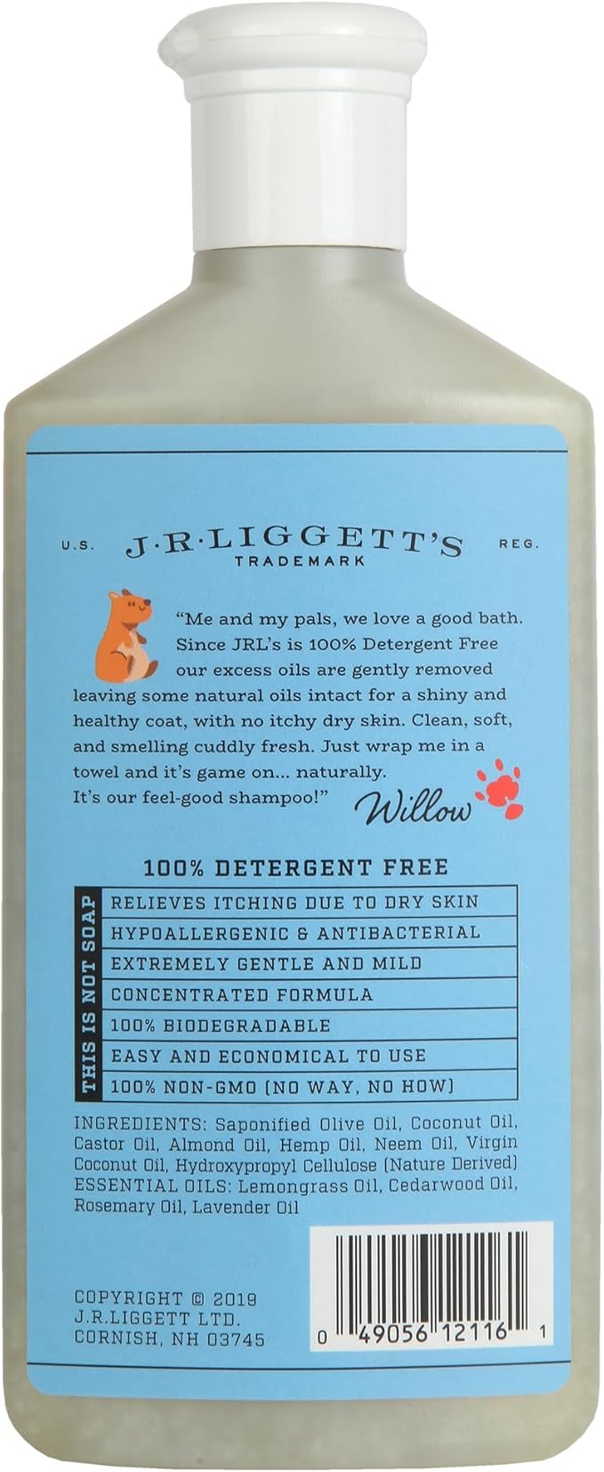 J·R·LIGGETT'S Pet Shampoo Great for Sensitive Skin-Relieves Dry, Itchy Skin-Hypoallergenic and Biodegradable Formula100% Detergent-Free