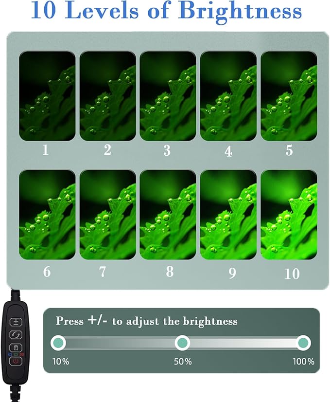 Upgraded Aquarium Light with Timer Clip On Fish Tank LED Light Small USB Light Dimmer Multi-Color White+Warm Yellow+Yellow 1 to 5 Gal (Adapter NOT Included)
