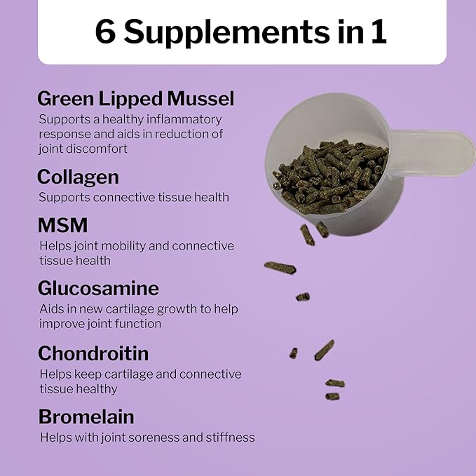 Formula 707 Joint 6in1 Equine Supplement 10 lb Bag  Support for Joint Integrity and Inflammatory Response in Horses  Green-Lipped Mussel, MSM, Glucosamine, Chondroitin & Collagen