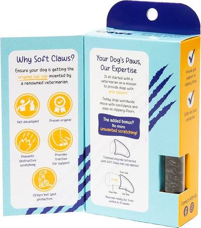 Soft Claws Canine Dog and Cat Nail Caps Take Home Kit, X-Small, Black