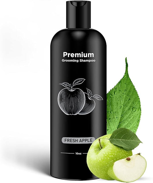 605Products - Fresh Apple Dog Shampoo for Itchy and Sensitive Skin, Puppy Shampoo and Odor Eliminator for Smelly Dogs and Puppies, Natural Pet Shampoo and Deodorizer - Dog Bath Supplies (Fresh Apple)