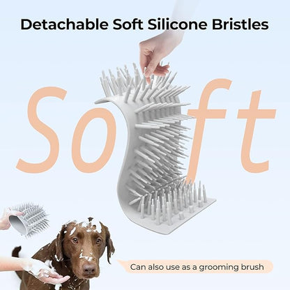 DOGNESS Automatic Dog Paw Cleaner, Rechargeable Paw Washer for Dogs Portable Electric Paw Cleaner Cup for Small to Medium Dogs (White)