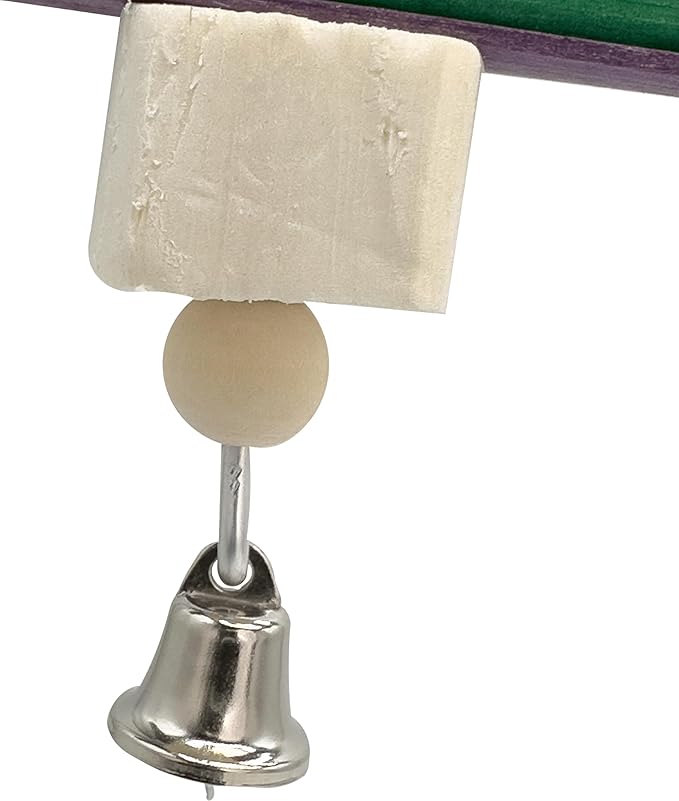 1125 Rainbow Sola Stick Stack Handcrafted Bird Chew Toy with Colorful Sola Wood Sticks – Foraging Toy for Conures, Parakeets, and Cockatiels – Safe & Natural Parrot Enrichment Toy – Made in USA