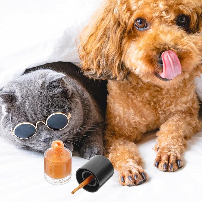 Dog Nail Polish Quick Dry Pet Nails Polish Set 6 Pcs Water-Based Healthy Paw Grooming Pet Dye Kit for All Pets