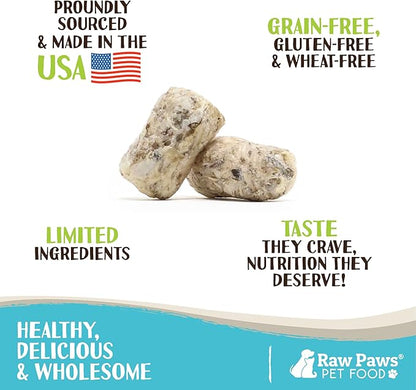 Raw Paws Freeze-Dried Green Beef Tripe for Dogs & Cats, 8-oz - Made in USA - Raw Freeze Dried Dog Treats - Free-Range Cows - Grain & Wheat Free Beef Green Tripe Cat Treats - Raw Tripe Treats for Dogs