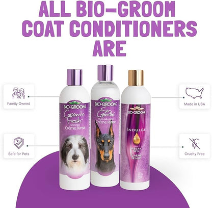 Bio-Groom So-Gentle Hypoallergenic Dog Conditioner  Tearless, Cat & Dog Bathing Supplies, Puppy Wash for Gentle Skin, Cruelty-Free, Made in USA, Tear-Free Dog Products  12 fl oz 1-Pack