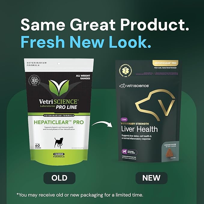 VetriScience Veterinary Strength Liver Health Chews - Canine Liver Care Supplement for Detox Support - Dog Supplement - Supports Immune System - No Fasting Required - 60 Count